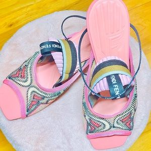 FENDI Pink sandals shoes